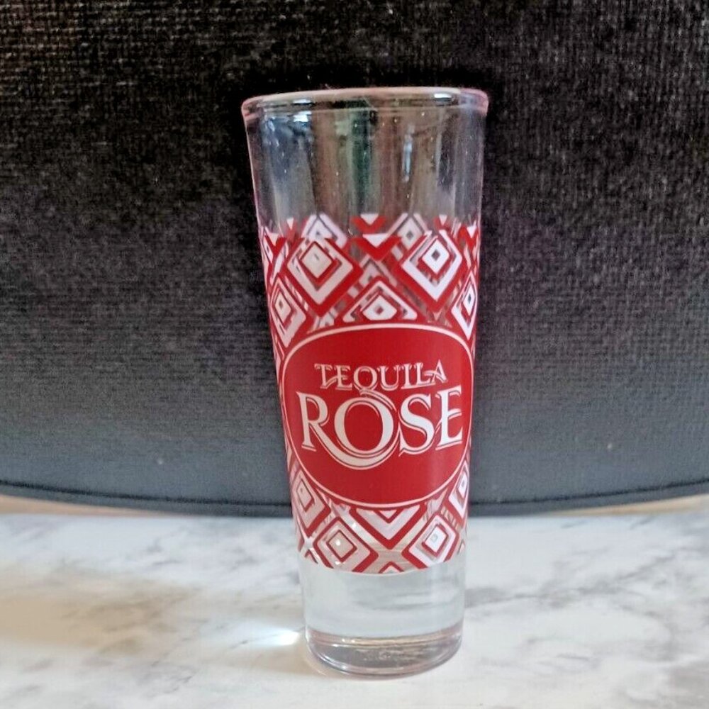 TEQUILA‎ ROSE LIQUOR COMPANY LOGO SHOT GLASS GREAT FOR ANY COLLECTION!